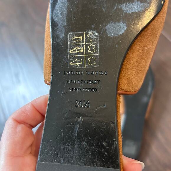 Jenni Kayne Suede Mule Women’s 6.5 Camel Brown Contemporary Travel‎ Professional - Picture 9 of 13